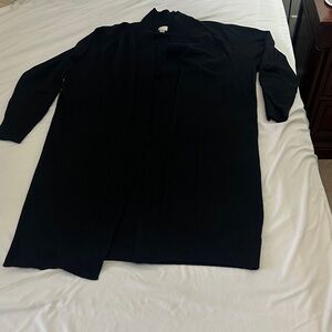 A new day long Black Open Front Cardigan xl